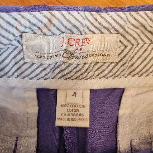 J.Crew Purple Shorts - Picture 3 of 3